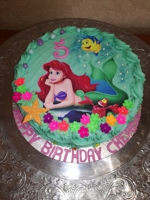 The Little Mermaid, Ariel Cake (20cm)